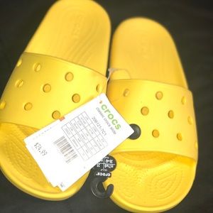 Yellow croc slides